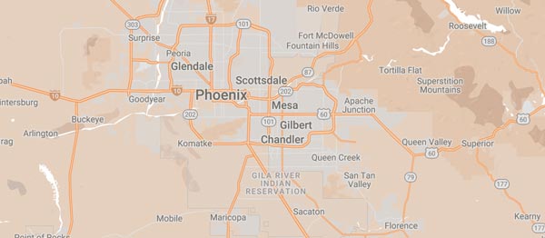 Chandler service area map