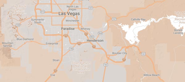 Henderson service area map