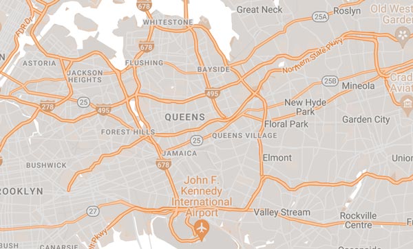 Queens service area map